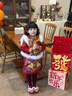 年衣童裝中式馬褂套裝冬季新款女童演出服盛世躍馬中式馬褂套裝拜年服 年衣紅 110 曬單實(shí)拍圖