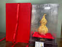 莫尼森（MOREISAN）絨沙金葫蘆擺件工藝品送老人長(cháng)輩60 70 八十大壽祝壽生日禮物禮品 福壽雙全葫蘆特大號長(cháng)30寬30高39 曬單實(shí)拍圖