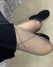 JIOESC絲襪女銀絲交叉菱格連襪褲春夏季超薄性感顯瘦設計感菱形格灰絲 灰色 均碼 曬單實(shí)拍圖