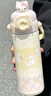 聚莜家粉色少女心保溫杯女生高顏值吸管杯316不銹鋼學(xué)生上學(xué)直飲水杯子 奶芙貓500ml+貓頭貼紙 曬單實(shí)拍圖