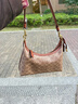 蔻馳（COACH）【禮物】新款女士經(jīng)典標志JULIET 25號單肩包斜挎包老花女包 B4/棕黃色 焦糖色 曬單實(shí)拍圖