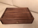 黑胡桃木抽屜收納盒玄關(guān)桌面雜物置物盒辦公A4紙文件儲物盒整理箱 黑胡桃全實(shí)木收納盒 曬單實(shí)拍圖