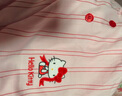 野獸派家居（tbh）三麗鷗Hello Kitty天絲棉家居睡裙四季可外穿長(cháng)袖睡衣女 天絲棉短款家居裙 粉紅條紋 S 曬單實(shí)拍圖