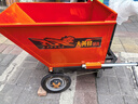 邦可臣電動(dòng)手推車(chē)翻斗建筑工地灰斗車(chē)三輪工具車(chē)搬運拉糞上料拉貨運輸車(chē) 【特惠款】手推灰斗68寬 曬單實(shí)拍圖