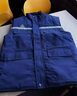 森問(wèn)工廠(chǎng)防靜電背心多兜反光棉馬甲定制印logo物業(yè)工程勞保絨馬夾保暖 【加厚*防靜電棉馬甲】- 寶藍 2XL 曬單實(shí)拍圖