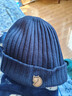 FJALLRAVEN【潘展樂(lè )同款】北極狐秋冬運動(dòng)戶(hù)外保暖時(shí)尚套頭針織帽羊毛毛線(xiàn)帽 555暗海藍 曬單實(shí)拍圖