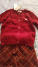 優(yōu)優(yōu)1點(diǎn)（Yoyo one）女童毛衣套裝秋冬2025新款兒童針織開(kāi)衫紅色拜年衣服大童冬裝褲子 19791紅色+15191黑色【不加絨套裝】 150 150cm 曬單實(shí)拍圖
