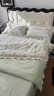 唐裔高端全棉床上四件套純棉夾棉床蓋款小碎花田園風(fēng)荷葉花邊被套床品 牽滕兔【100全棉面料】 1.5m床 床蓋款 四件套-被套200x230 曬單實(shí)拍圖