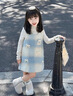 迪士尼（Disney）童裝背心裙連衣裙兒童女童秋冬款加絨裙子保暖TD3EQ014 藍色130 曬單實(shí)拍圖