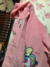 羽絨服過(guò)膝外套正穿衣兒童罩衣秋冬加大長(cháng)款防水防臟男女 正穿衣/閃光彩虹小馬淺粉 150/21碼建議身高150左右68歲 曬單實(shí)拍圖