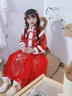 艾諾輪女寶寶拜年服套裝女童少女生新年過(guò)年衣服漢服兒童加絨加厚冬款 2058紅色【鎹頭飾+眉心貼】 加絨 130 建議身高120-130CM左右建議7-8歲 曬單實(shí)拍圖