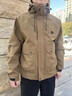 馬克華菲棉服男士秋冬大碼戶(hù)外登山夾克防風(fēng)工裝加肥加大外套 軍綠 XL 曬單實(shí)拍圖