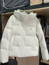 雅鹿短款羽絨服女款2025新款冬裝時(shí)尚休閑高級感色系連帽保暖外套 曬單實(shí)拍圖