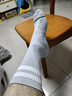 棉竹屋襪子男士運動(dòng)襪中筒毛巾底減震防滑吸汗透氣專(zhuān)業(yè)跑步籃球長(cháng)襪2雙 曬單實(shí)拍圖