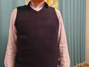 EMZ鄂爾多斯羊毛羊絨衫毛衣針織衫打底衫男士背心7A級抑菌親膚保暖 曬單實(shí)拍圖