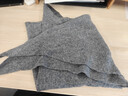 啄木鳥(niǎo)（TUCANO）韓系純羊毛針織大三角圍巾女秋冬極簡(jiǎn)保暖氣質(zhì)圍脖歐美范時(shí)髦披肩 【羊毛】灰色 曬單實(shí)拍圖