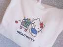 優(yōu)衣庫童裝女童UT Sanrio連帽衛衣長(cháng)袖凱蒂貓運動(dòng)衫480021 01 乳白色 140 曬單實(shí)拍圖