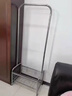 探月臥室落地式置物掛衣架家用移動(dòng)隔夜收納衣服置物架客廳陽(yáng)臺衣帽架 [60水晶銀]+網(wǎng)框 曬單實(shí)拍圖