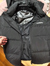 鴨鴨【高充絨203g】羽絨服男短款加厚冬季新款極寒保暖面包服撞色外套 黑色 L (175) 曬單實(shí)拍圖