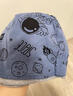 QBILY寶寶帽子A秋冬季2025新款兒童帽子男童堆堆帽圍脖嬰兒護耳包頭帽 【太空宇航員】深藍色帽 均碼【帽高22CM、帽寬21CM】 曬單實(shí)拍圖