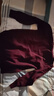 恒源祥羊毛絨衫男100羊毛絨半高領(lǐng)加厚毛衣冬季純 色打底羊毛絨衫羊毛 酒紅色 舒適保暖 L 175碼【建議140-160斤】 曬單實(shí)拍圖
