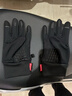 行者戶(hù)外戶(hù)外運動(dòng)騎行手套觸屏防風(fēng)保暖防滑加絨加厚自行車(chē)摩托車(chē)外賣(mài)男女 典雅黑 M(82-86) 曬單實(shí)拍圖