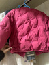戴維貝拉（DAVE＆BELLA）兒童羽絨服冬裝新款女童外套女寶寶長(cháng)袖上衣保暖小童衣服童裝 楊梅紅【現貨】 90 cm 【充絨量39.5g】 曬單實(shí)拍圖