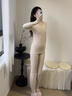 天蠶100%蠶絲保暖內衣女士秋冬季加絨加厚打底衫線(xiàn)衣線(xiàn)褲秋衣秋褲套裝 曬單實(shí)拍圖