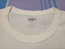 宜而爽【100%全棉 5A抑菌】T恤男士打底短袖汗衫羅紋純棉內衣大碼老頭衫 曬單實(shí)拍圖