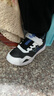 特步（XTEP）兒童童鞋男童運動(dòng)鞋革面軟底魔術(shù)貼跑鞋 黑/特步白/彩雀藍 34 曬單實(shí)拍圖