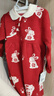 幼歌（YOUGE）嬰幼兒新中式小翻領(lǐng)國風(fēng)毛紅色年服甜美乖巧衣連衣裙潮 米色小兔 110 cm 曬單實(shí)拍圖