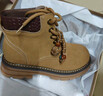 百思圖冬季商場(chǎng)新款工裝靴馬丁靴踢不爛大黃靴女短靴D3720DD5 黃棕 39 曬單實(shí)拍圖