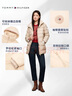Tommy Hilfiger【防潑水】秋冬女裝撼冬保暖休閑可收納帽寬松雙拉鏈羽絨服 米白色ACI XS （推薦：80-100斤） 曬單實(shí)拍圖