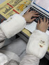 途尊小貓小狗毛絨袖套耐臟秋冬款防污辦公室工作學(xué)生袖套毛絨套袖 純白-美食家小狗 曬單實(shí)拍圖