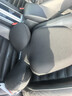 喬氏汽車(chē)車(chē)載座椅靠墊辦公人體工學(xué)腰墊記憶棉護頸枕腰托 套裝 黑色 曬單實(shí)拍圖