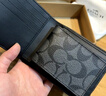 蔻馳（COACH） 【送禮好物】男士短款錢(qián)包男錢(qián)包 配獨立卡夾 CW380CQBK 曬單實(shí)拍圖