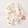 婧麒（JOYNCLEON）新生嬰兒衣服秋冬連體衣寶寶春秋季夾棉保暖長(cháng)袖外出服 Jlt201002 曬單實(shí)拍圖