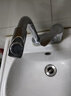 潔冠（JIEGUAN）衛生間廁所三孔洗手盆臺盆洗面盆池家用旋轉洗臉盆雙孔冷熱水龍頭 雙孔面盆龍頭送60cm管 曬單實(shí)拍圖