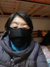 星貝樂(lè )口罩秋冬季加厚保暖女防風(fēng)防寒護臉騎行加大全包面罩男 笑臉隱鼻黑色 曬單實(shí)拍圖