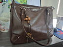 南風(fēng)Chio2nd秋暄桂序托特包包女大容量復古質(zhì)感通勤包單肩斜挎包 棕色 曬單實(shí)拍圖