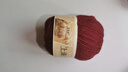 羊毛線(xiàn)100%純羊毛上海三利手工編織diy圍巾毛衣帽子粗毛線(xiàn)團正品 213紫紅（一團一兩） 100%純羊毛 曬單實(shí)拍圖