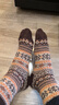 莫代爾5雙復古襪子男士中筒襪秋季民族風(fēng)粗針棉襪日系阿美咔嘰長(cháng)筒襪潮 曬單實(shí)拍圖