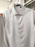 杉杉（FIRS） 【300支緞面純棉】高端DP免燙襯衫男款長(cháng)袖休閑商務(wù)輕奢襯衣 博羅灰-長(cháng)【300支純棉+DP免燙】 40 （推薦68-74kg） 曬單實(shí)拍圖