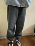 笛莎（DEESHA）童裝女童加絨褲子2025秋冬款女孩保暖甜美基礎百搭休閑束腳褲 曬單實(shí)拍圖