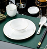 陶相惠骨瓷餐具套裝酒店擺臺6件套高檔飯店會(huì )所接待碗碟餐具陶瓷套裝 曬單實(shí)拍圖