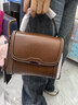 高巴度（GORBADO）包包2026新款潮春夏季洋氣百搭高級感真皮女包手提女士斜挎包禮物 咖啡色 曬單實(shí)拍圖