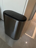 科靈極窄縫不銹鋼垃圾桶家用衛生間帶蓋垃圾筒客廳輕奢壓圈雙層夾縫 按壓款/ 砂鋼銀- 7L 【店長(cháng)推薦款】 曬單實(shí)拍圖