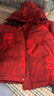 ASK JUNIOR男童羽絨服兒童冬加厚保暖拜年服中大童紅色新年連帽外套 曬單實(shí)拍圖