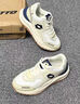 樂(lè )途（LOTTO）男鞋春秋透氣復古跑步阿甘鞋休閑運動(dòng)老爹鞋子男J8802 米白 42 曬單實(shí)拍圖