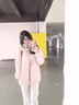 鹿王戀雪輕薄排骨羽絨服女冬季2025新款修身百搭保暖沖鋒衣內膽短款外套 淡粉色【輕薄保暖充絨足】超顯嫩 S 建議85-115斤 曬單實(shí)拍圖